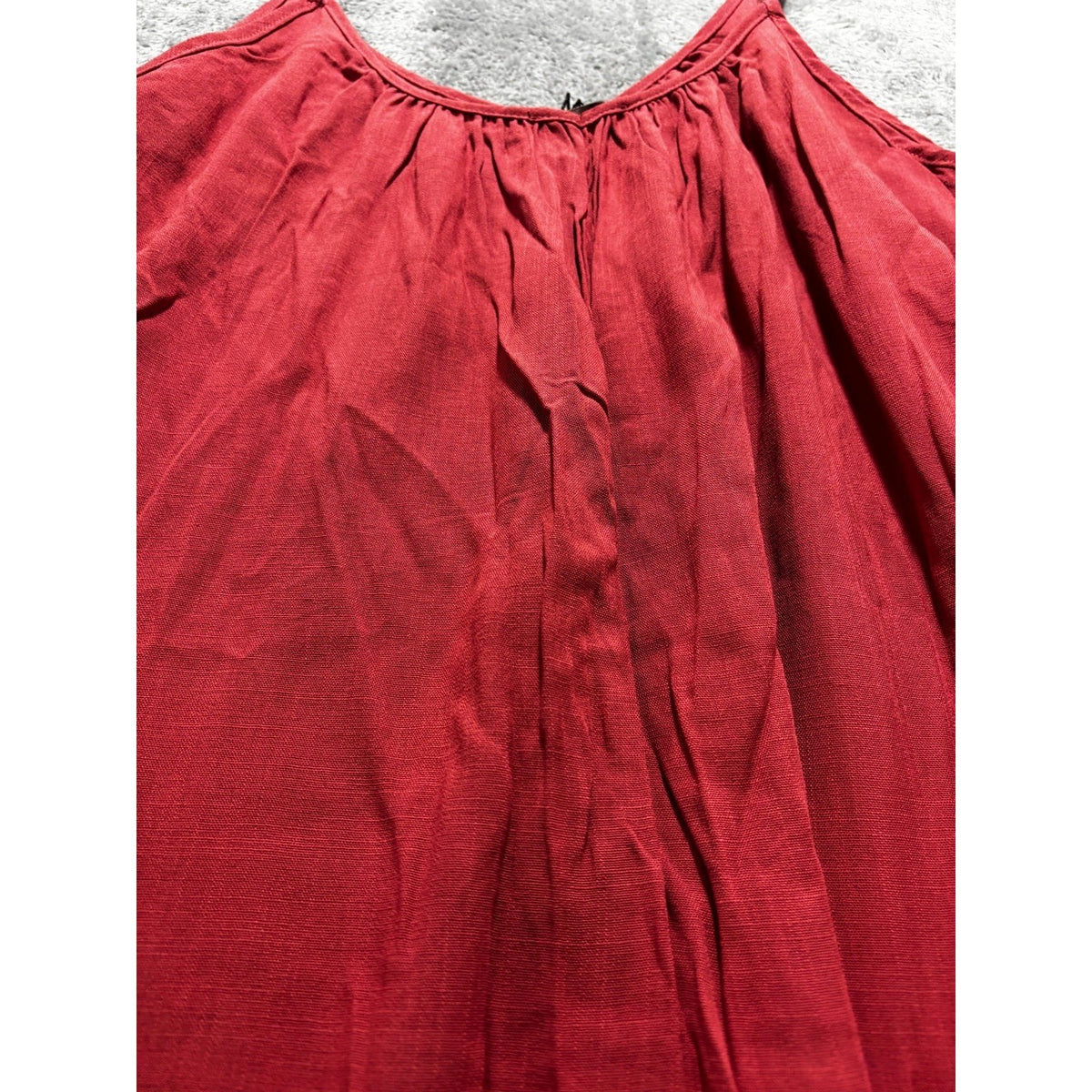 Hunter & Brown Womens S Rust Red Wide Leg Cami Jumpsuit Boho Casual Flowy NWT