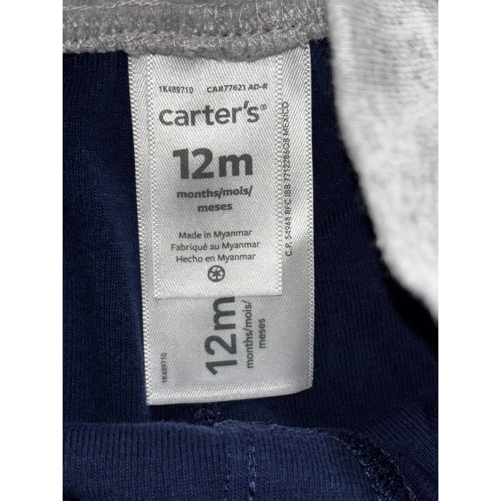 Carter's Baby 12M 8 Piece Bundle Bodysuits Tee Shorts Pants Dinosaur Turtle