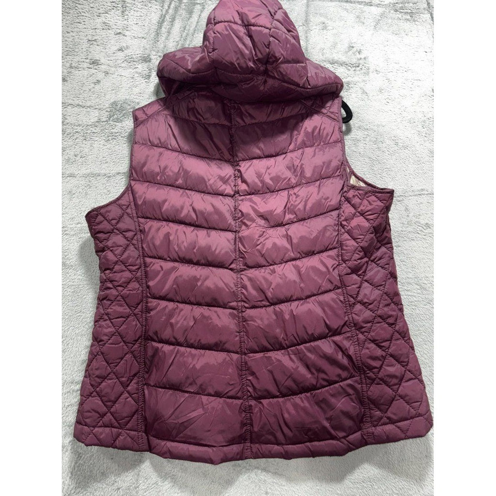 G.H. Bass & Co Women's Burgundy Puffer Vest Size XXL, photo 5 of 9