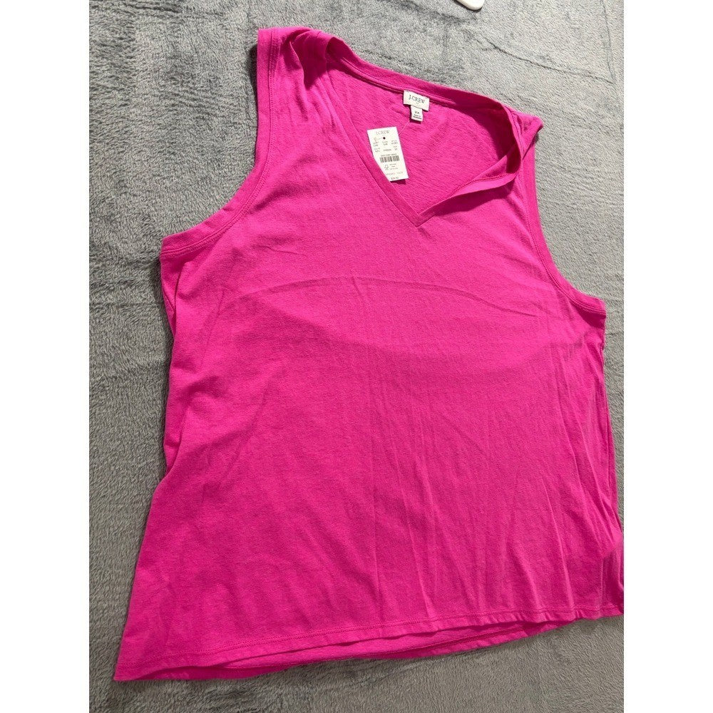 J.Crew Women's Pink Green V-Neck Tank Top Lot 2 2X, photo 8 of 14