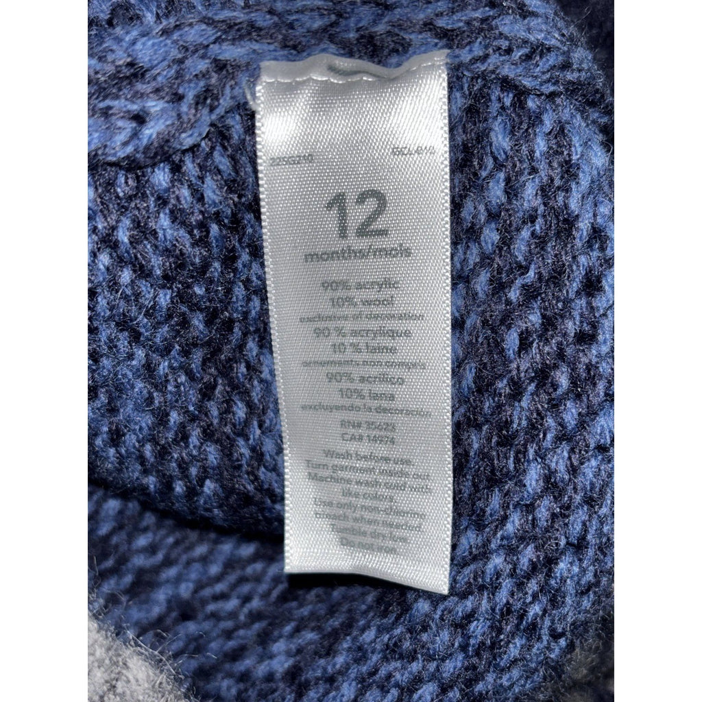 Carter's Baby Boy 12M 6 Piece Bundle Fleece Sleepers Cardigan Henleys Navy Gray