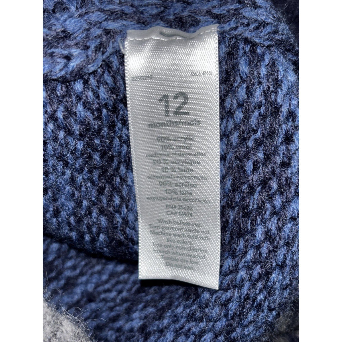 Carter's Baby Boy 12M 6 Piece Bundle Fleece Sleepers Cardigan Henleys Navy Gray
