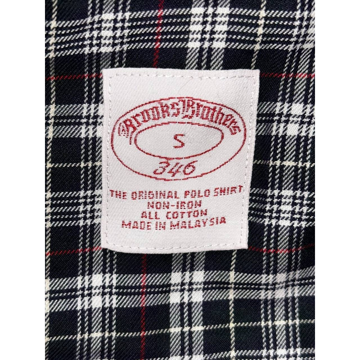 Brooks Brothers Men's Navy White Plaid Shirt Size S, photo 8 of 8