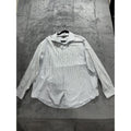 Johnston & Murphy Men's Gray Stripe Shirt Size XXL
