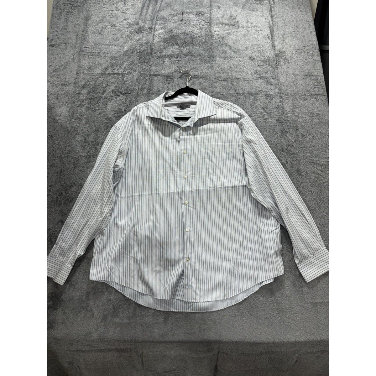 Johnston & Murphy Men's Gray Stripe Shirt Size XXL