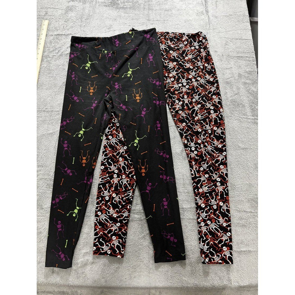 LuLaRoe Women's Skeleton Leggings 2 Pack Lot Size TC, photo 2 of 19