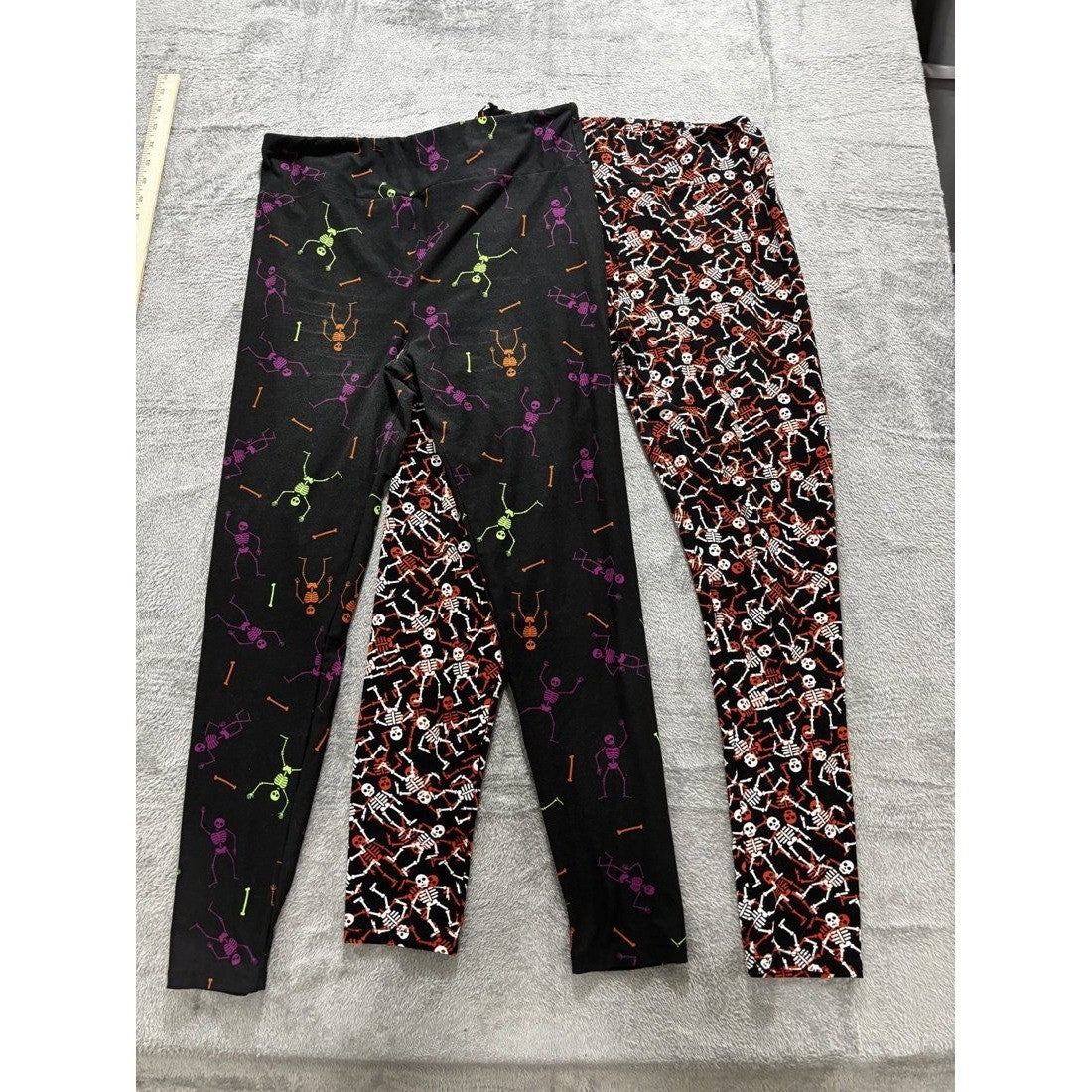 LuLaRoe Women's Skeleton Leggings 2 Pack Lot Size TC, photo 2 of 19
