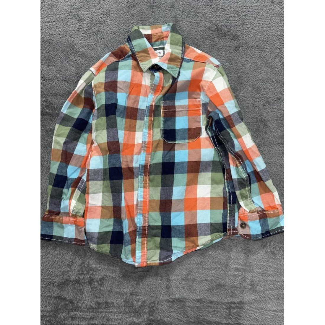 OshKosh & Carter's Boy Plaid Shirts Lot 5 Pcs 3T, photo 14 of 20