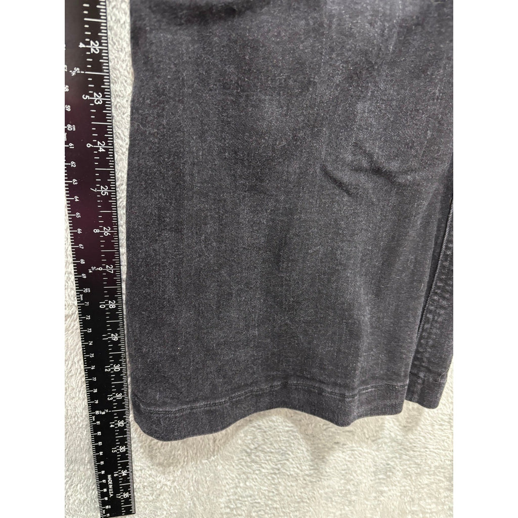 Spanx Womens 1X Black Flare Jeans High Rise Pull On Denim Slimming Casual Boho