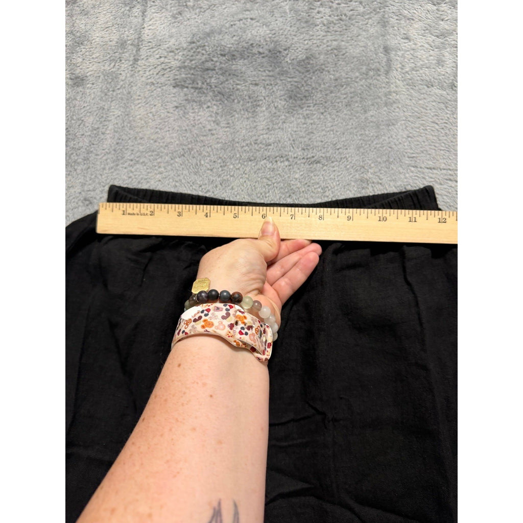 Doneckers of Ephrata S Black Linen Maxi Skirt Womens Boho Vintage Casual