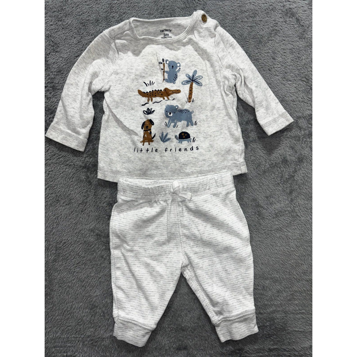 Carter's Baby Boy 3M 7 Piece Bundle Hoodie Tee Pants Bodysuits Blue Navy