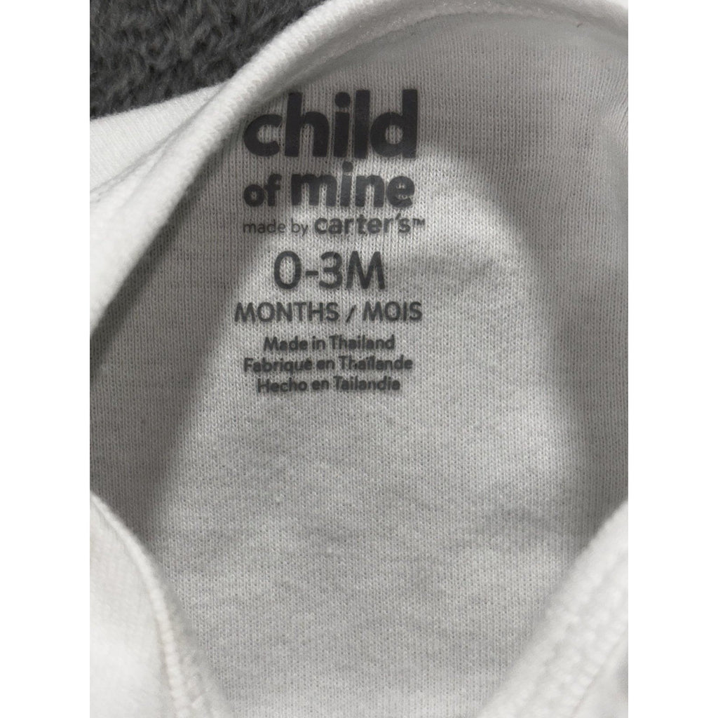 Child of Mine Carter's Baby Boy 0-3M 5 Piece Bundle Top Pants Bodysuits Blue