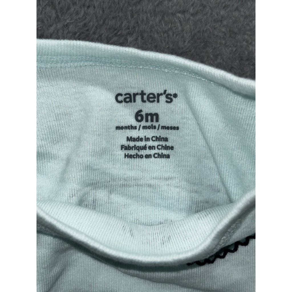 Carter's Baby Boy 6M 6 Piece Bundle Tee Shorts Tank Bodysuits Green Blue Navy