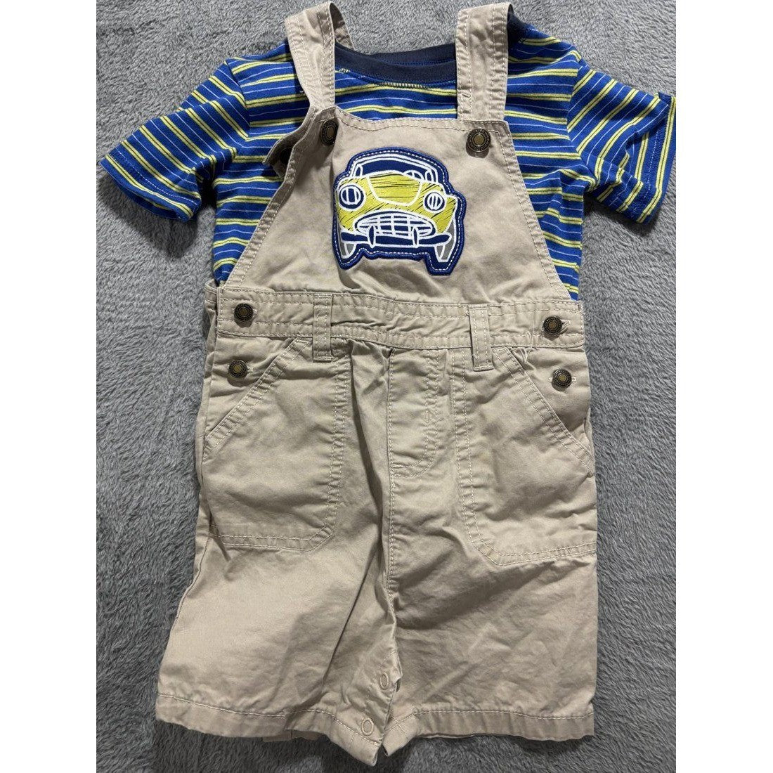 Baby Boy Tees Bodysuits Shortalls Lot 5 Pcs 24M, photo 8 of 9