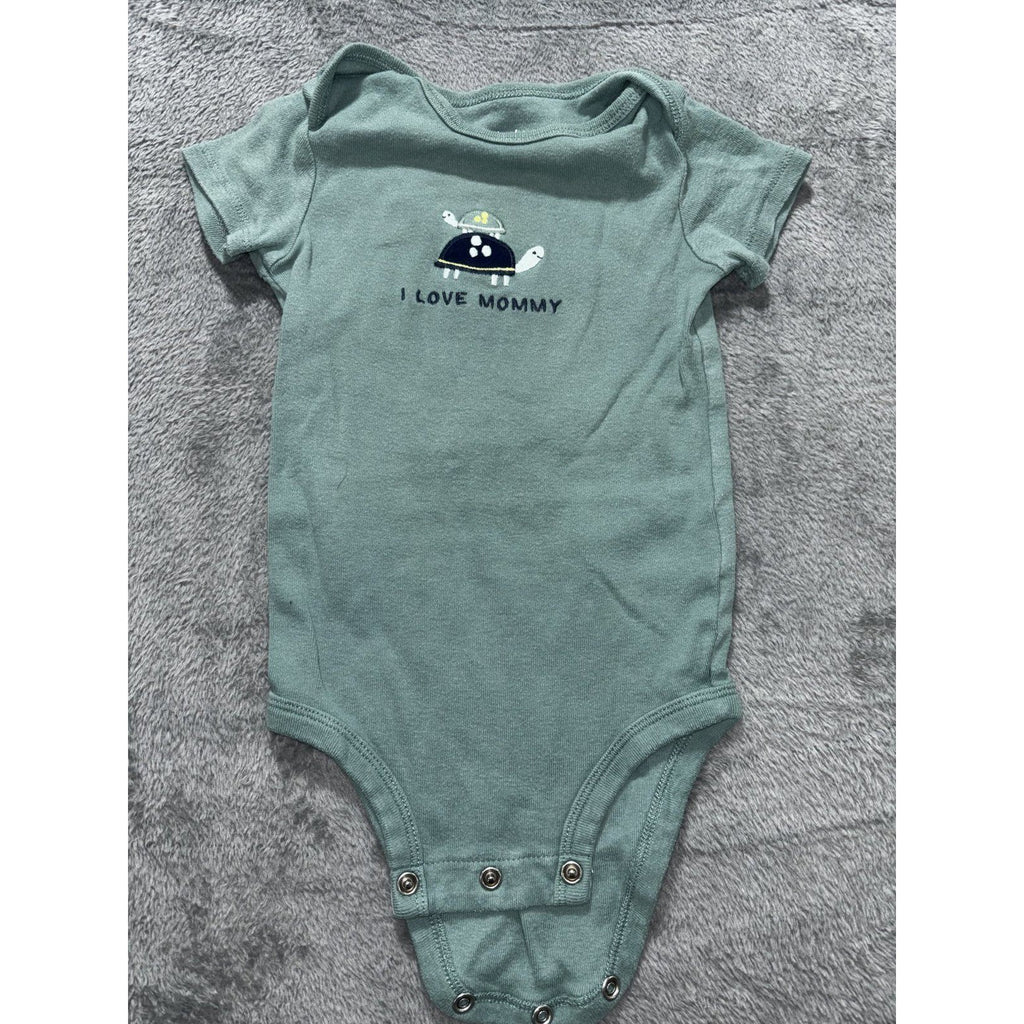 Carter's Baby 12M 8 Piece Bundle Bodysuits Tee Shorts Pants Dinosaur Turtle