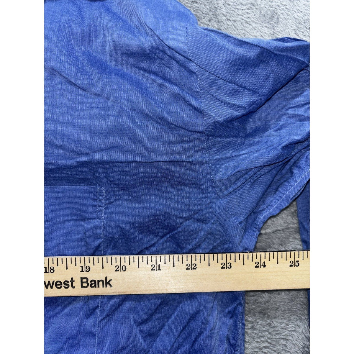 Borrelli Men's Blue Dress Shirt 16 1/2 42, photo 8 of 9