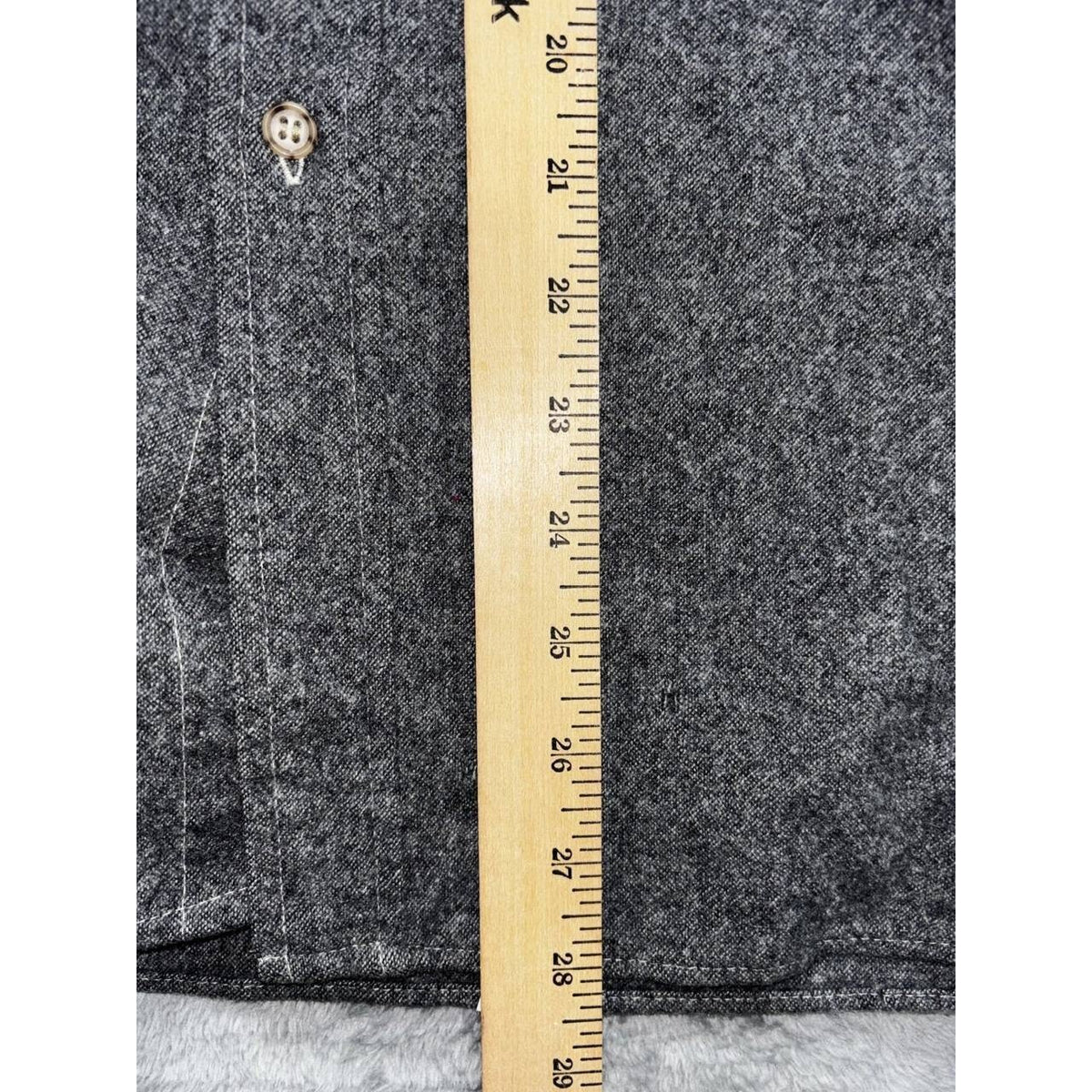 Pendleton Men's Charcoal Wool Shirt Size L, photo 5 of 11