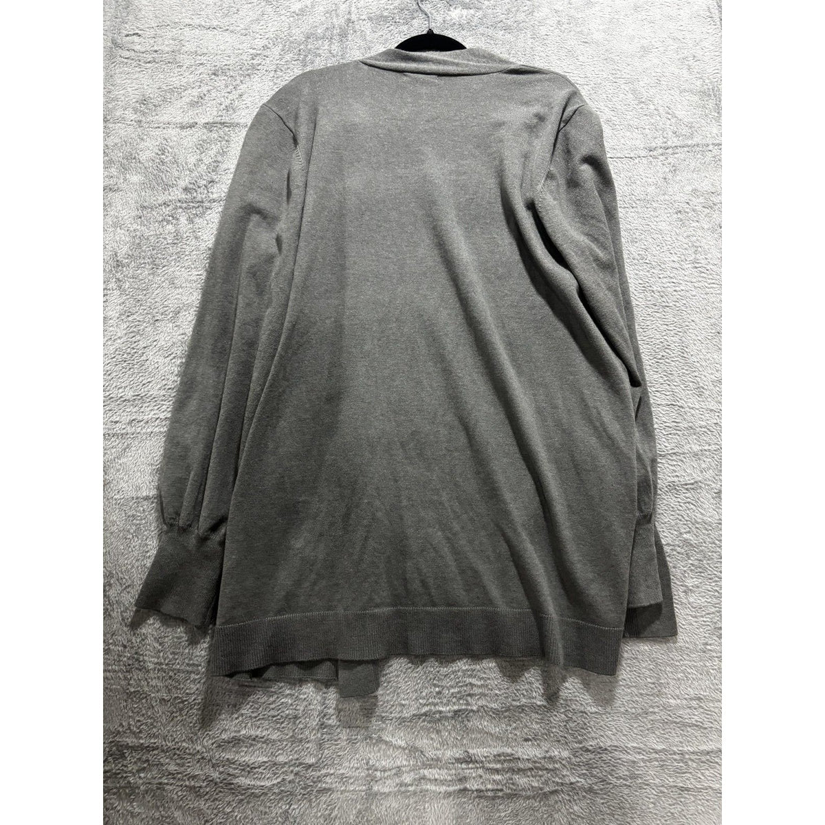 Maurices Womens XL Gray Open Front Cardigan Pockets Casual Cozy