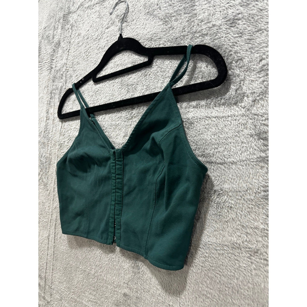 Womens Bundle 3pc Tank Crop Top Bralette XS/4 Red Black Green