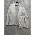 maurices Womens XL Heather Gray Open Front Cardigan Pointelle Knit Casual Cozy
