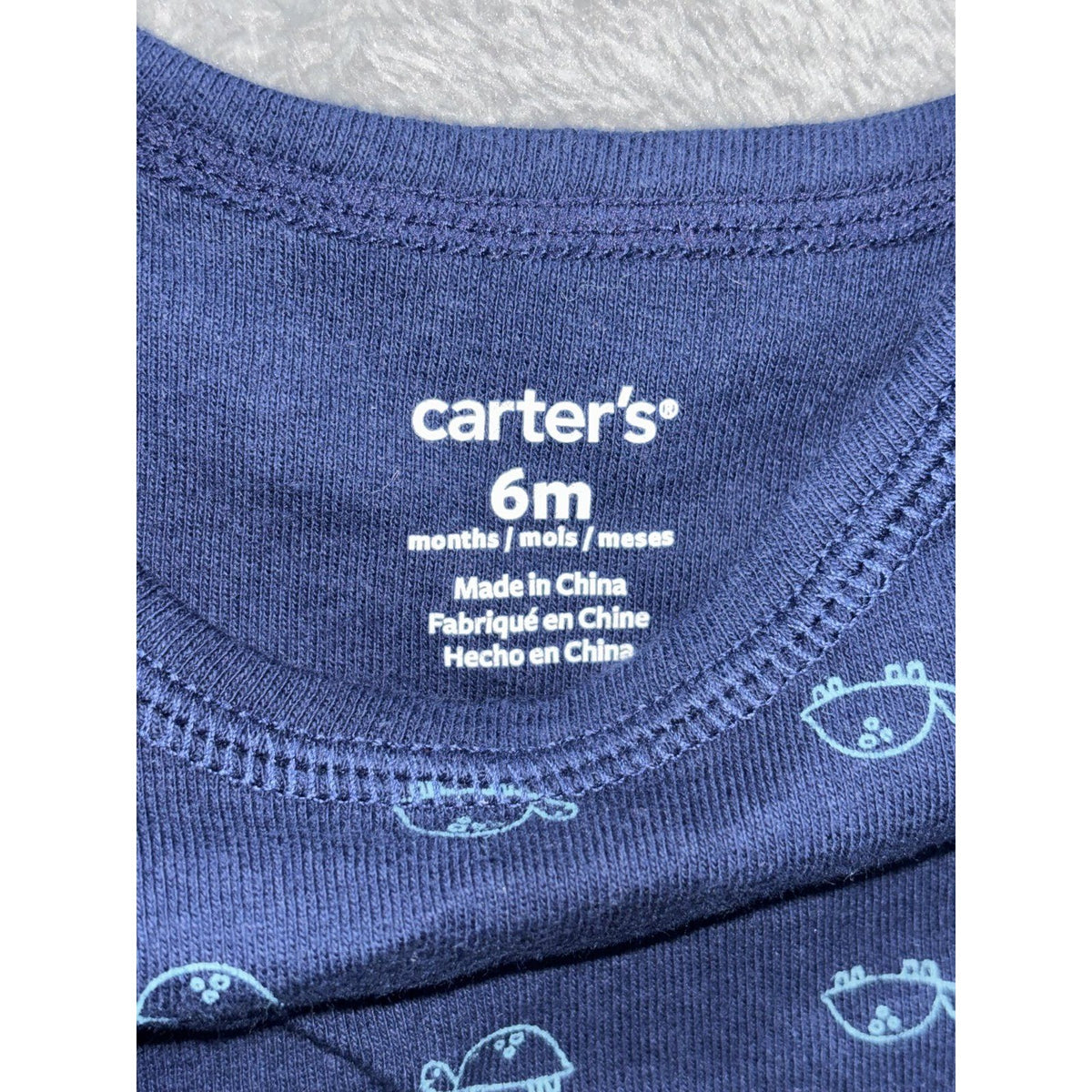 Carter's Baby Boy 6M 6 Piece Bundle Tee Shorts Tank Bodysuits Green Blue Navy