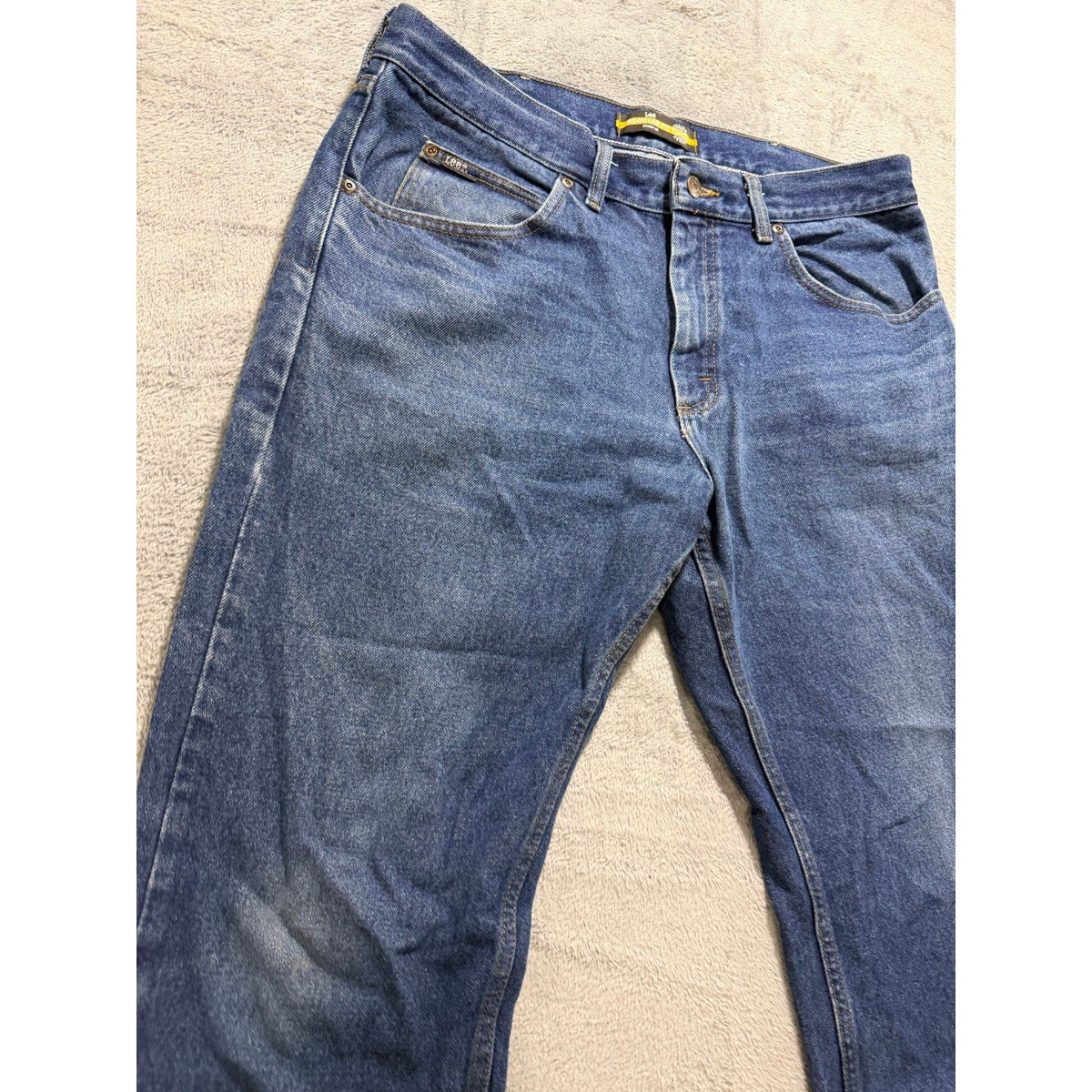 Lee 38x29 Blue Regular Fit Straight Leg Jeans Mens Denim Casual Vintage