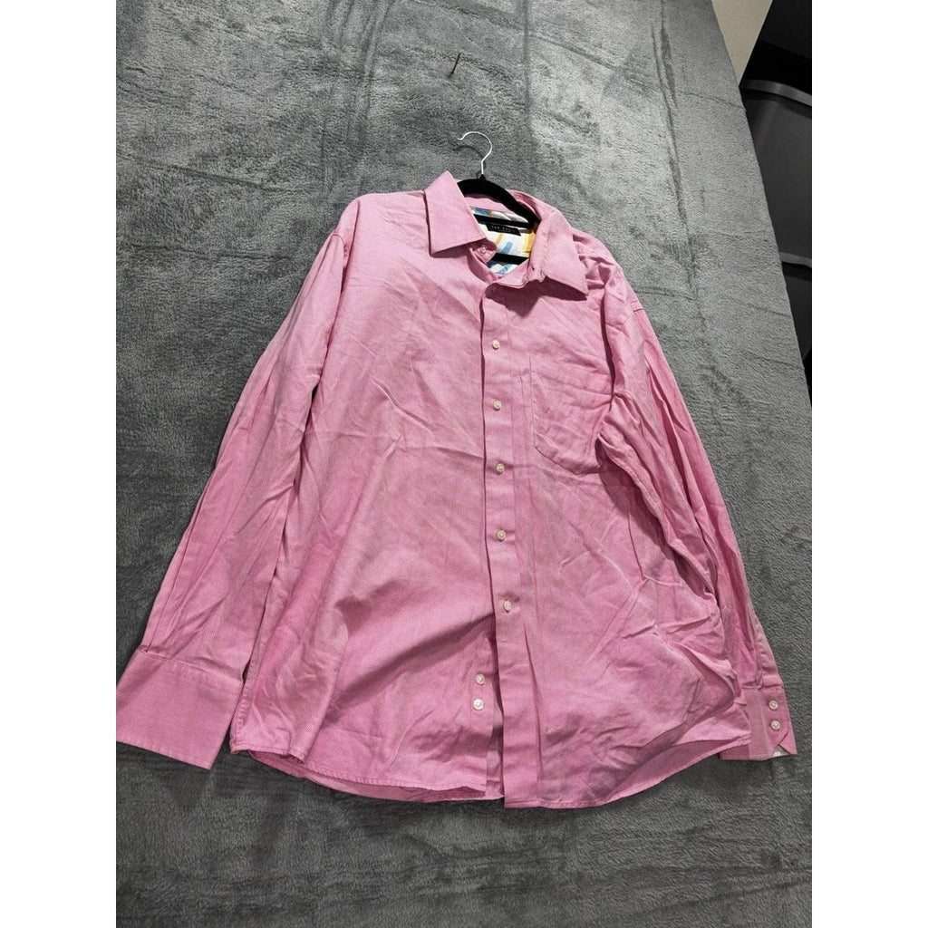 Ted Baker Men's Pink Dress Shirt 17 34/35, photo 3 of 10
