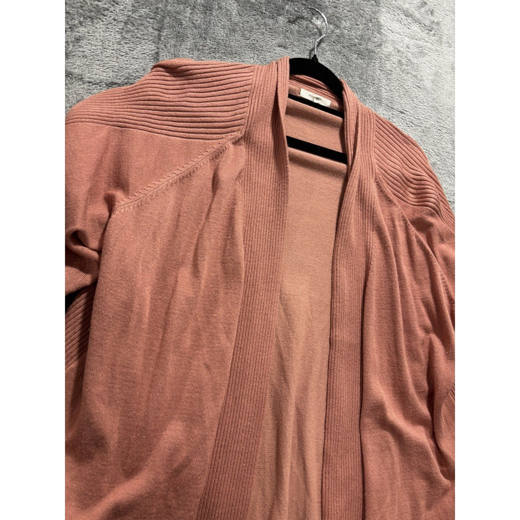 Maurices Womens XL Dusty Rose Open Front Cardigan Casual Layering