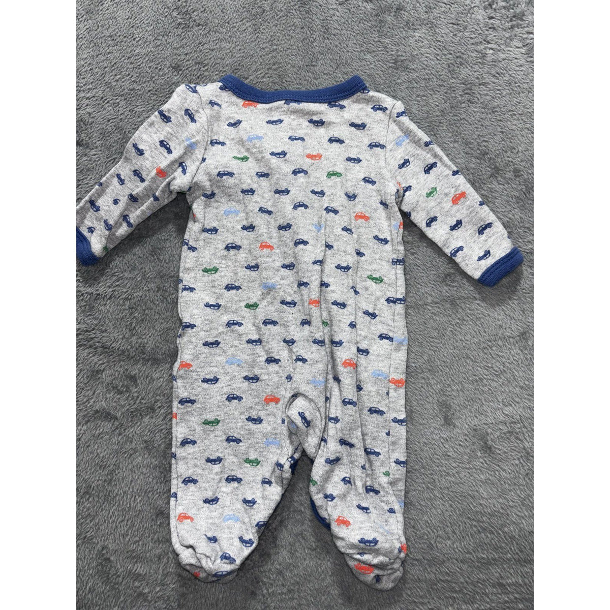 Carter's Baby Boy 3M 6 Piece Bundle Hoodie Sleeper Bodysuits Pants Blue Gray
