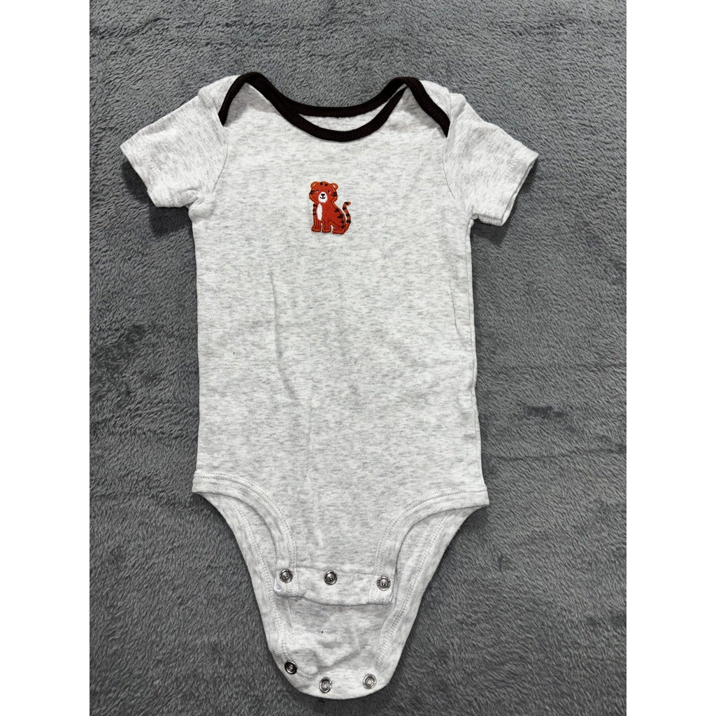 Carter's Baby Boy 12M 7 Piece Bundle Tiger Bodysuits Bomber Pants Orange Black