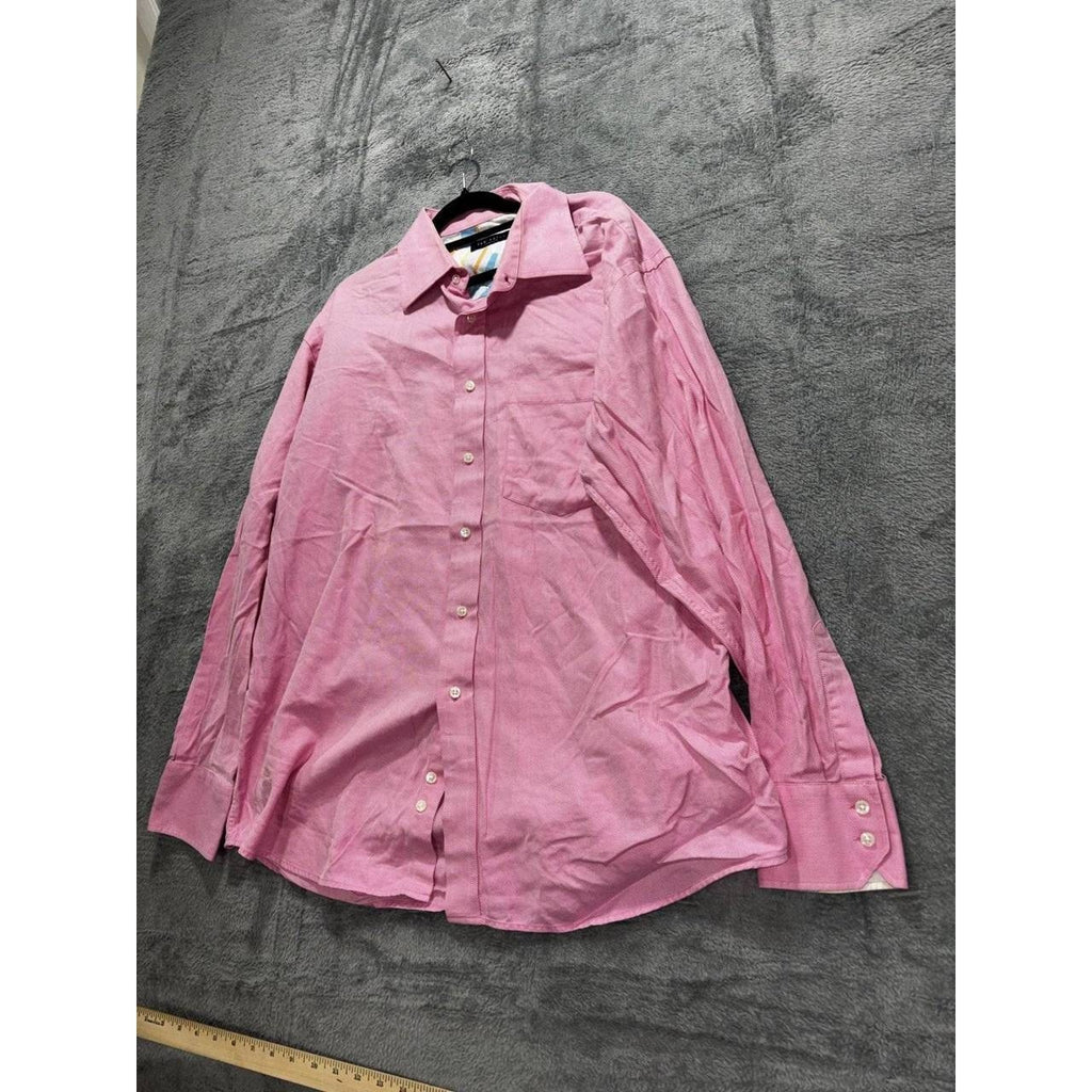 Ted Baker Men's Pink Dress Shirt 17 34/35, photo 2 of 10