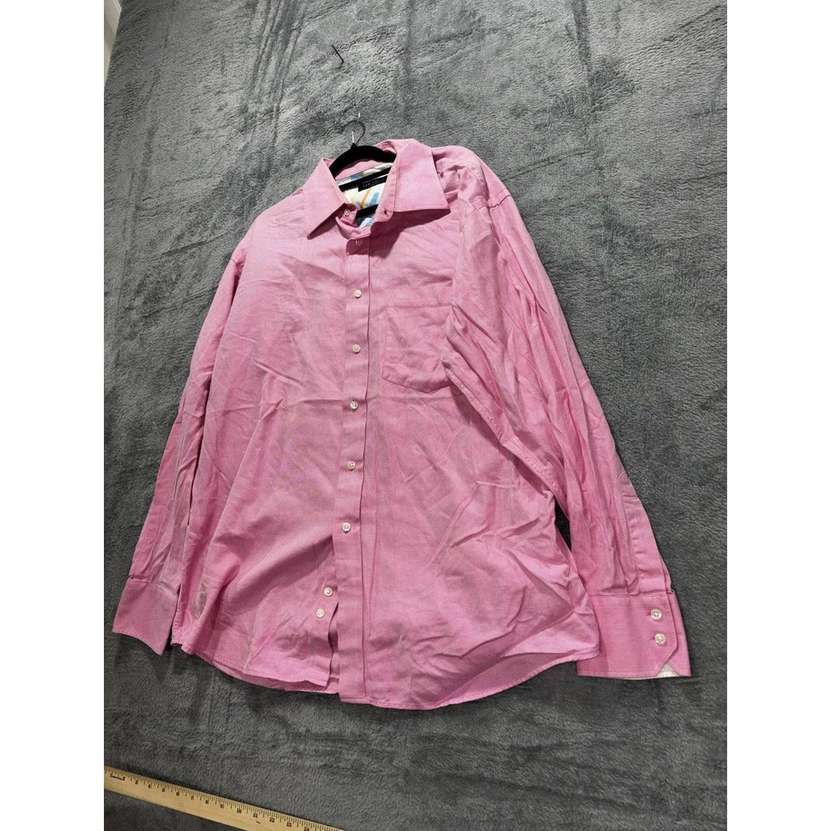 Ted Baker Men's Pink Dress Shirt 17 34/35, photo 2 of 10