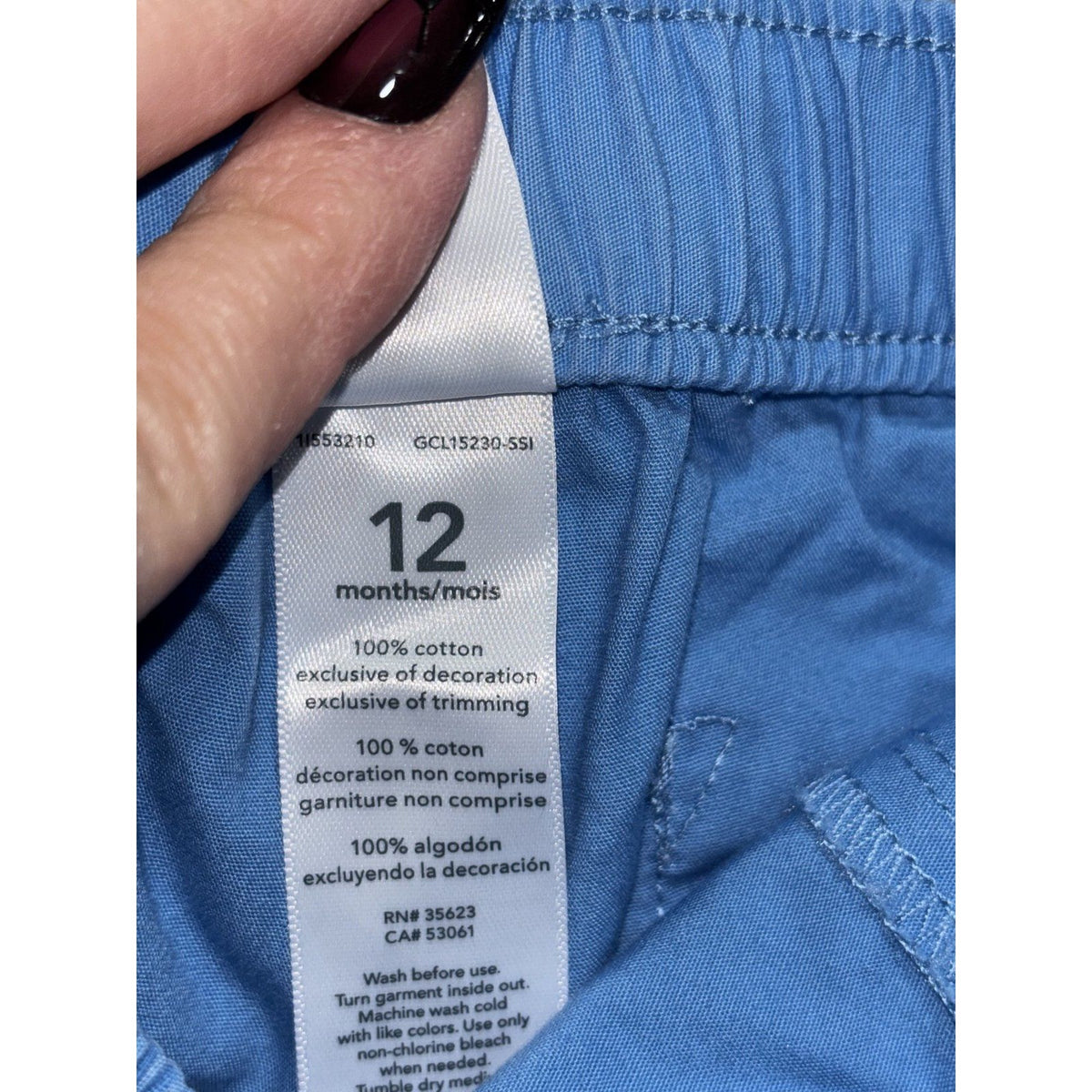 Carter's Okie Dokie 12M Baby 6 Piece Bundle Shark Shirt Tee Tank Shorts Blue