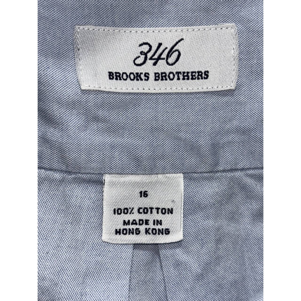 Brooks Brothers Men's Light Blue Oxford Shirt 16, photo 7 of 8