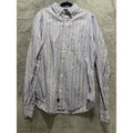 Abercrombie & Fitch Men's Blue Striped Shirt Size L