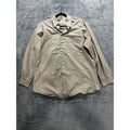Ermenegildo Zegna Mens 41/16 Olive Striped Long Sleeve Button Up Dress Shirt