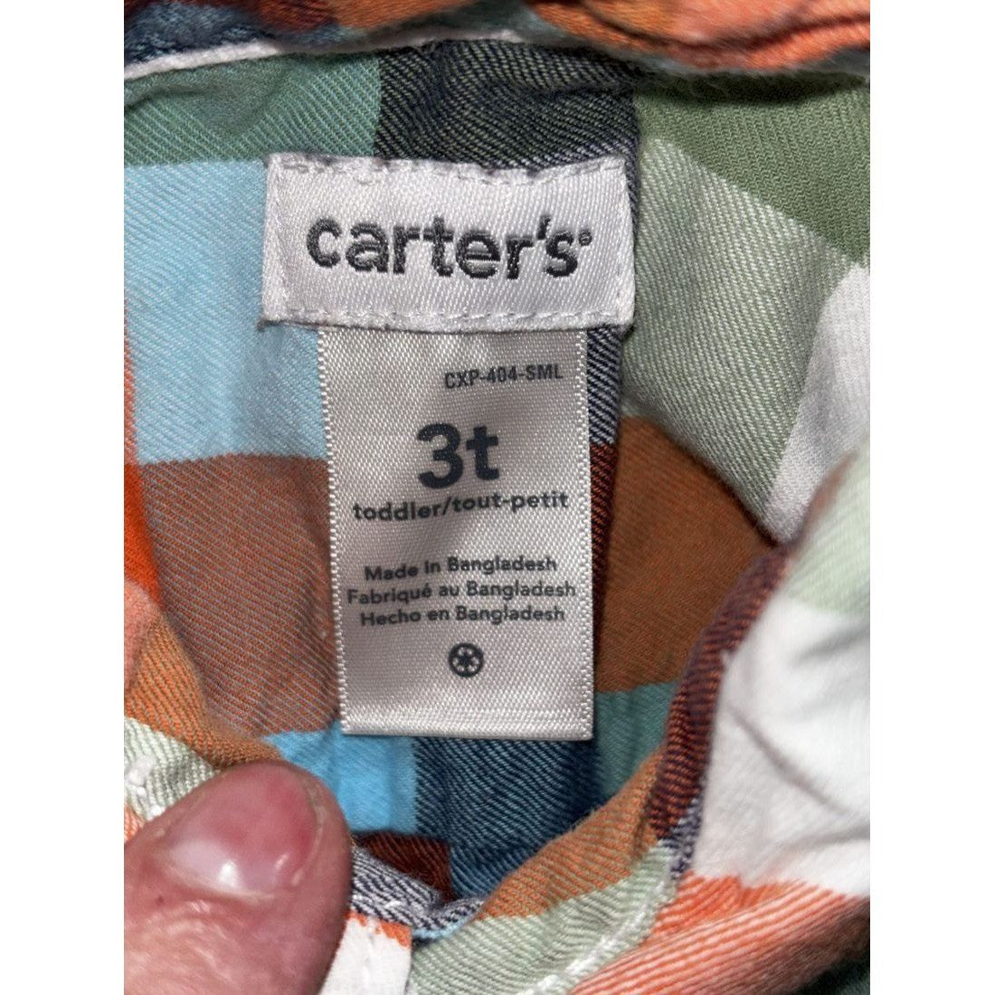 OshKosh & Carter's Boy Plaid Shirts Lot 5 Pcs 3T, photo 15 of 20