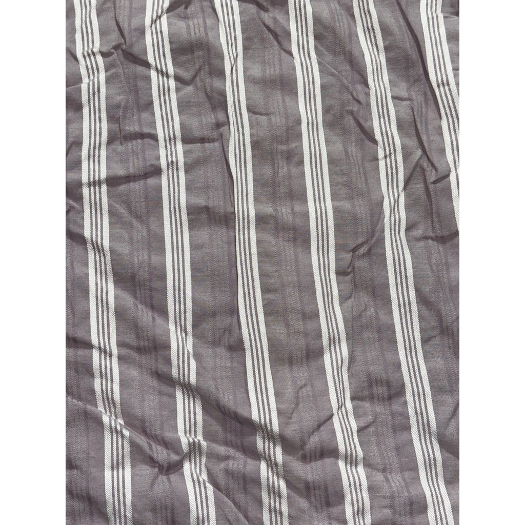 HUGO Hugo Boss Mens XL Mauve Gray Stripe Long Sleeve Button Up Dress Shirt