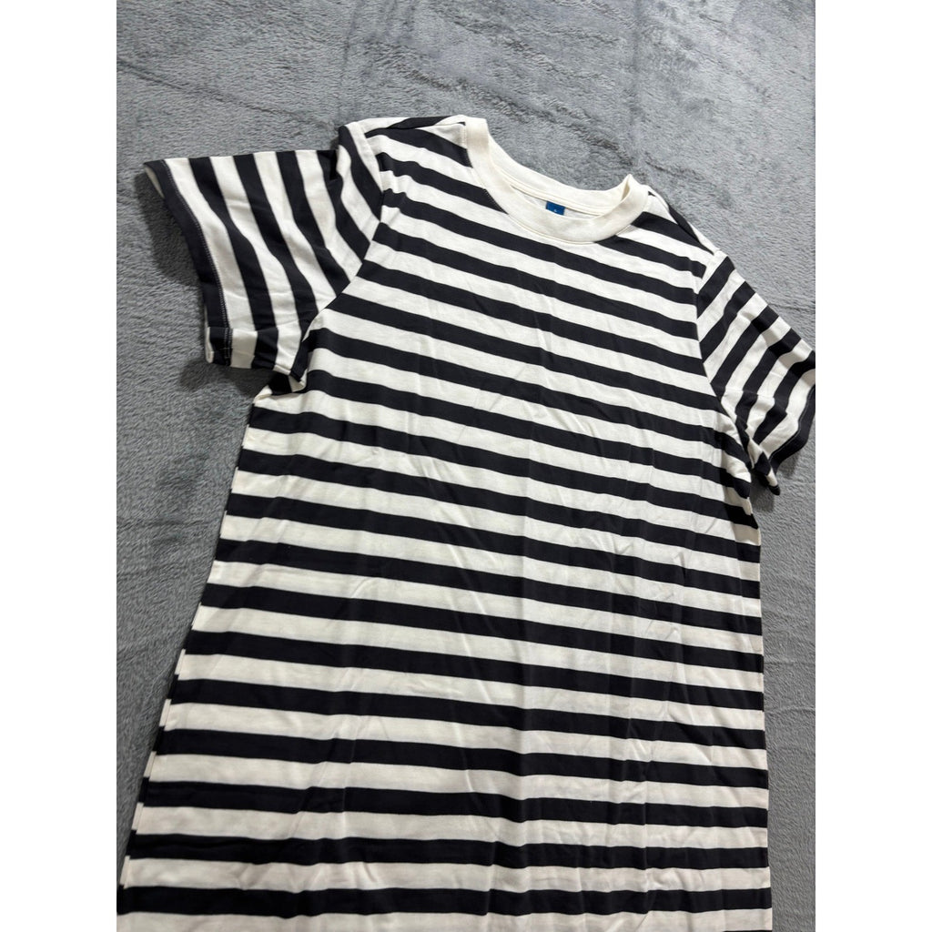 Old Navy Women's Black White Stripe T-Shirt Dress L, photo 7 of 8