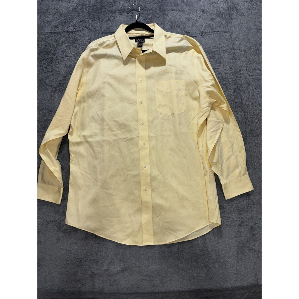 Jos. A. Bank Men's Yellow Dress Shirt 17 1/2-34