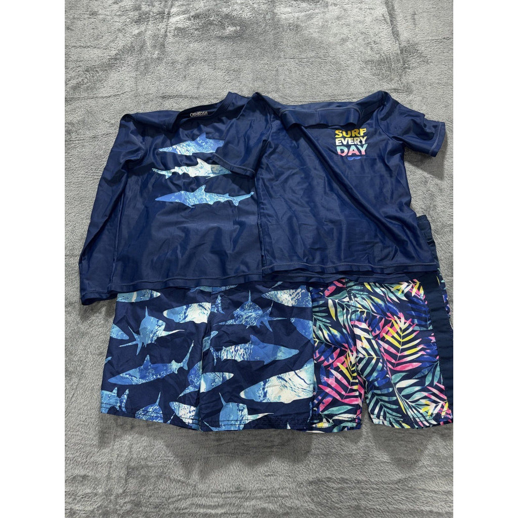 OshKosh B'gosh Boys Rash Guard Sets Lot 4 Pieces 6