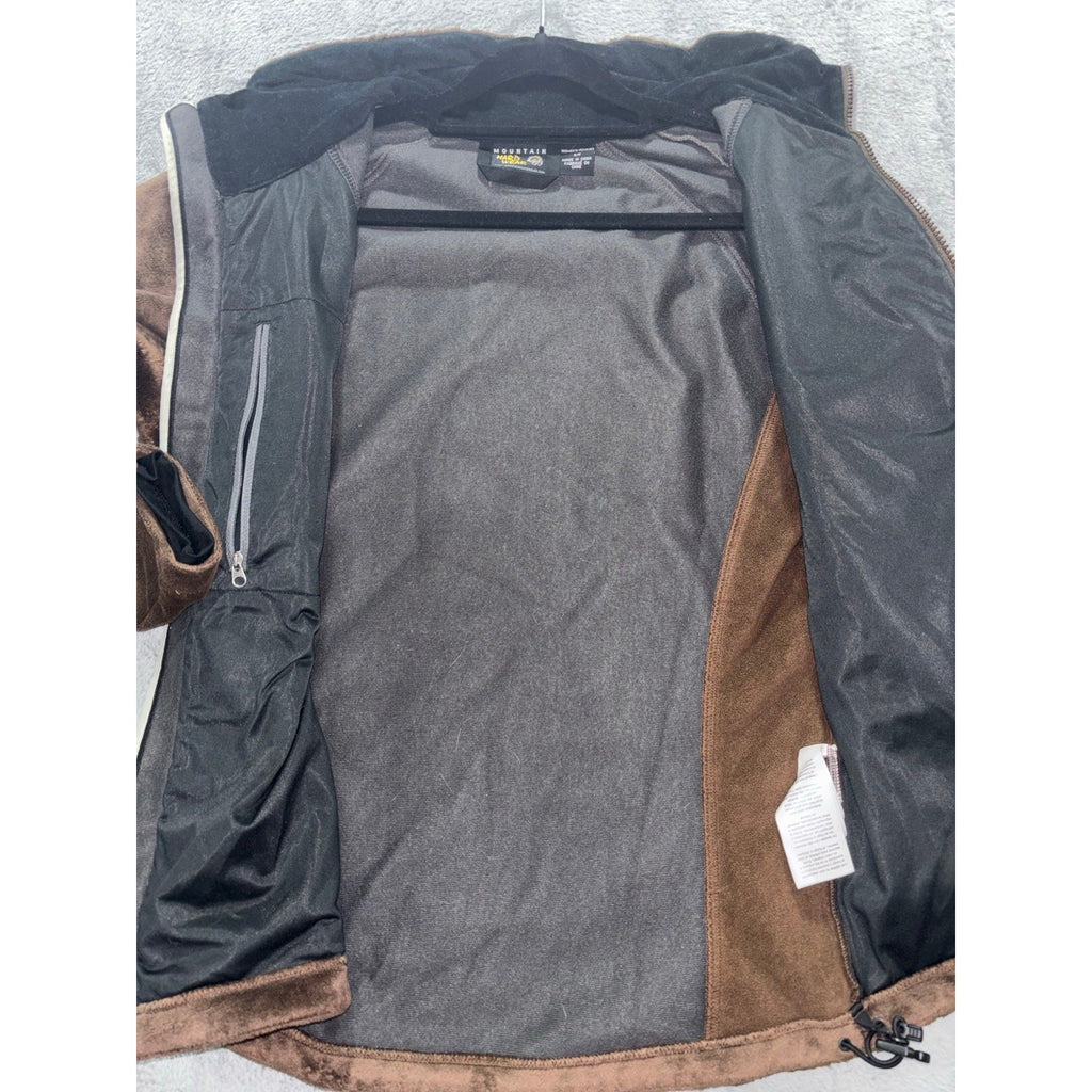 Mountain Hardwear Womens S Brown Full Zip Fleece Jacket Outdoor