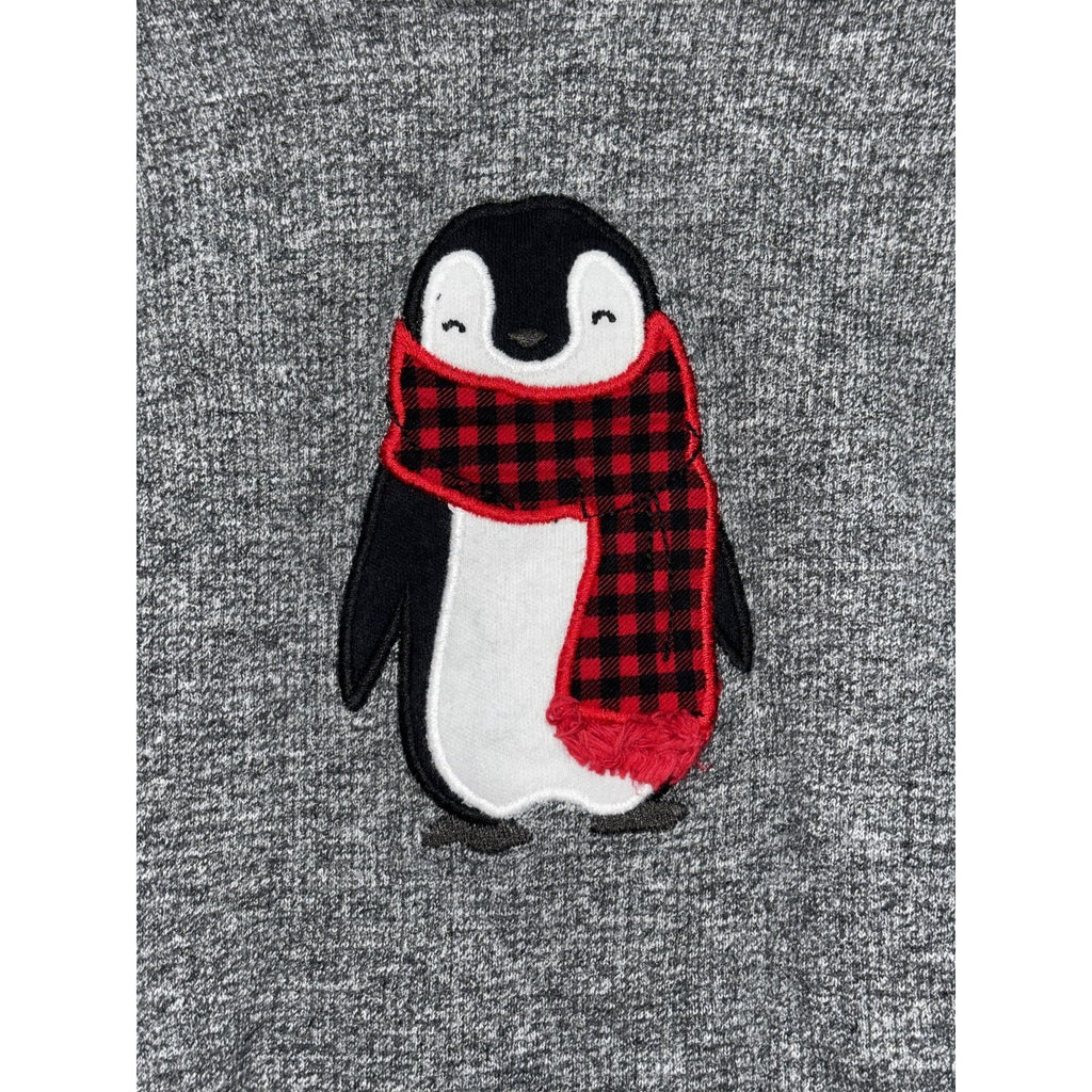 Carter's Baby Boy 12M 8 Piece Bundle Penguin Bodysuits Hoodie Pants Red Gray