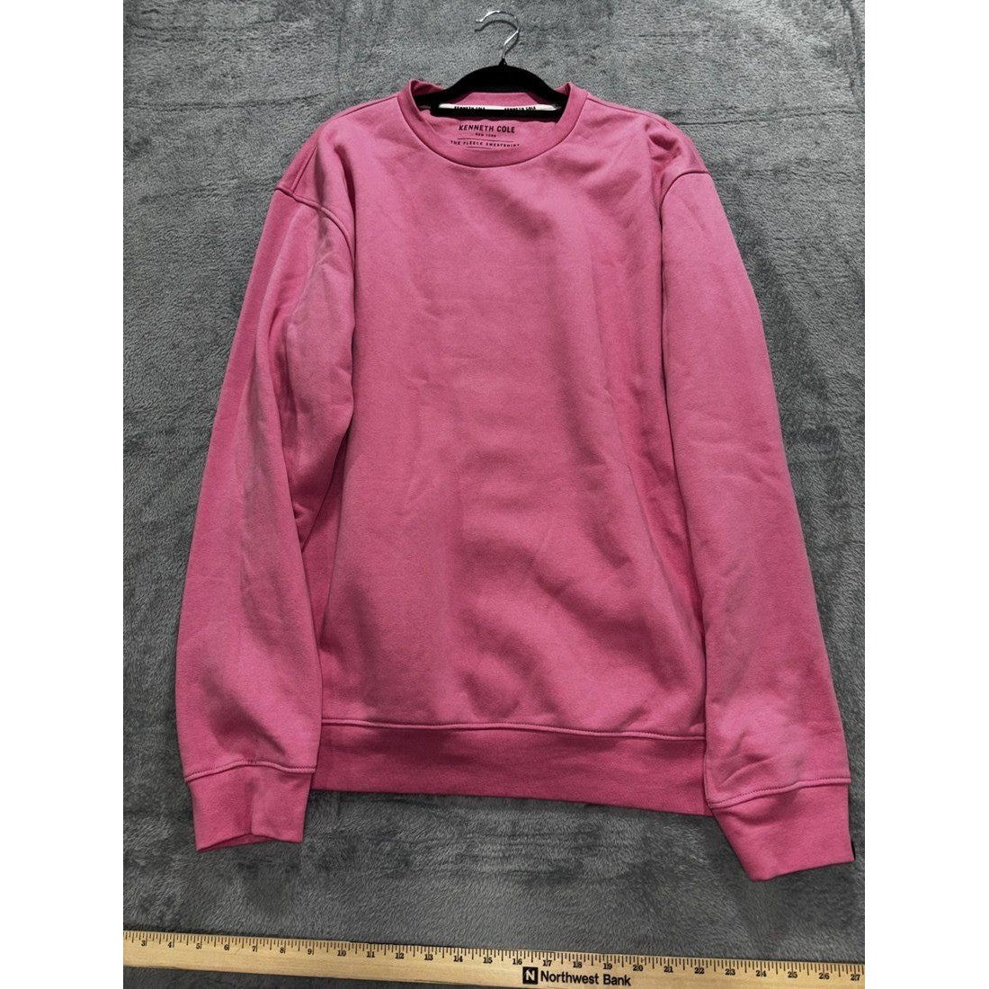 Kenneth Cole Men's Pink Fleece Sweatshirt Size XL