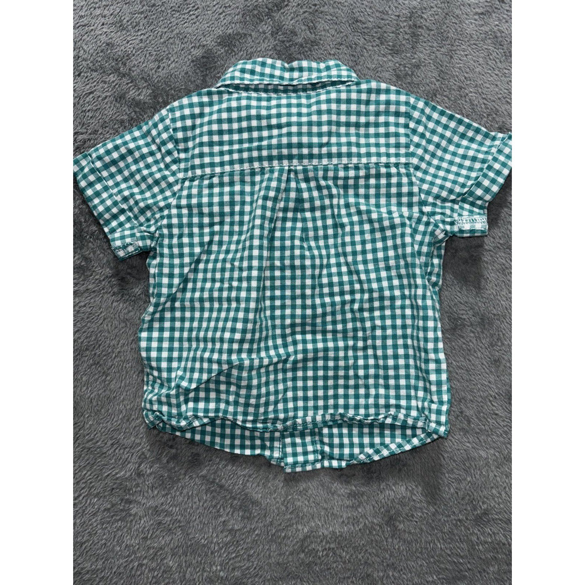 Carter's Baby B'gosh Baby Boy 6M 5 Piece Bundle Rompers Shirts Plaid Gingham