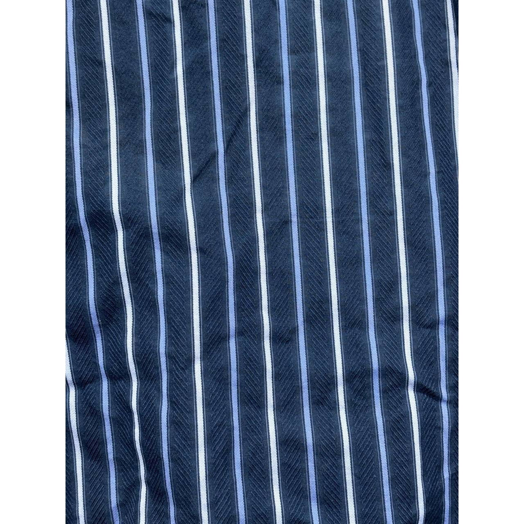 Express Men's Navy Striped Dress Shirt Size XL, photo 7 of 9