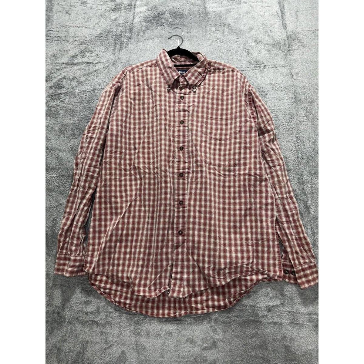 G.H. Bass & Co Men's Red Plaid Shirt Size L