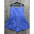 Avia Womens XL 16-18 Periwinkle Blue Athletic Romper Built In Shorts Activewear