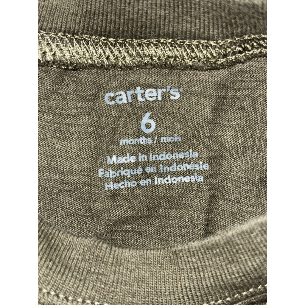 Carter's Baby Boy 6M 6 Piece Bundle Tee Shorts Tank Bodysuits Green Blue Navy