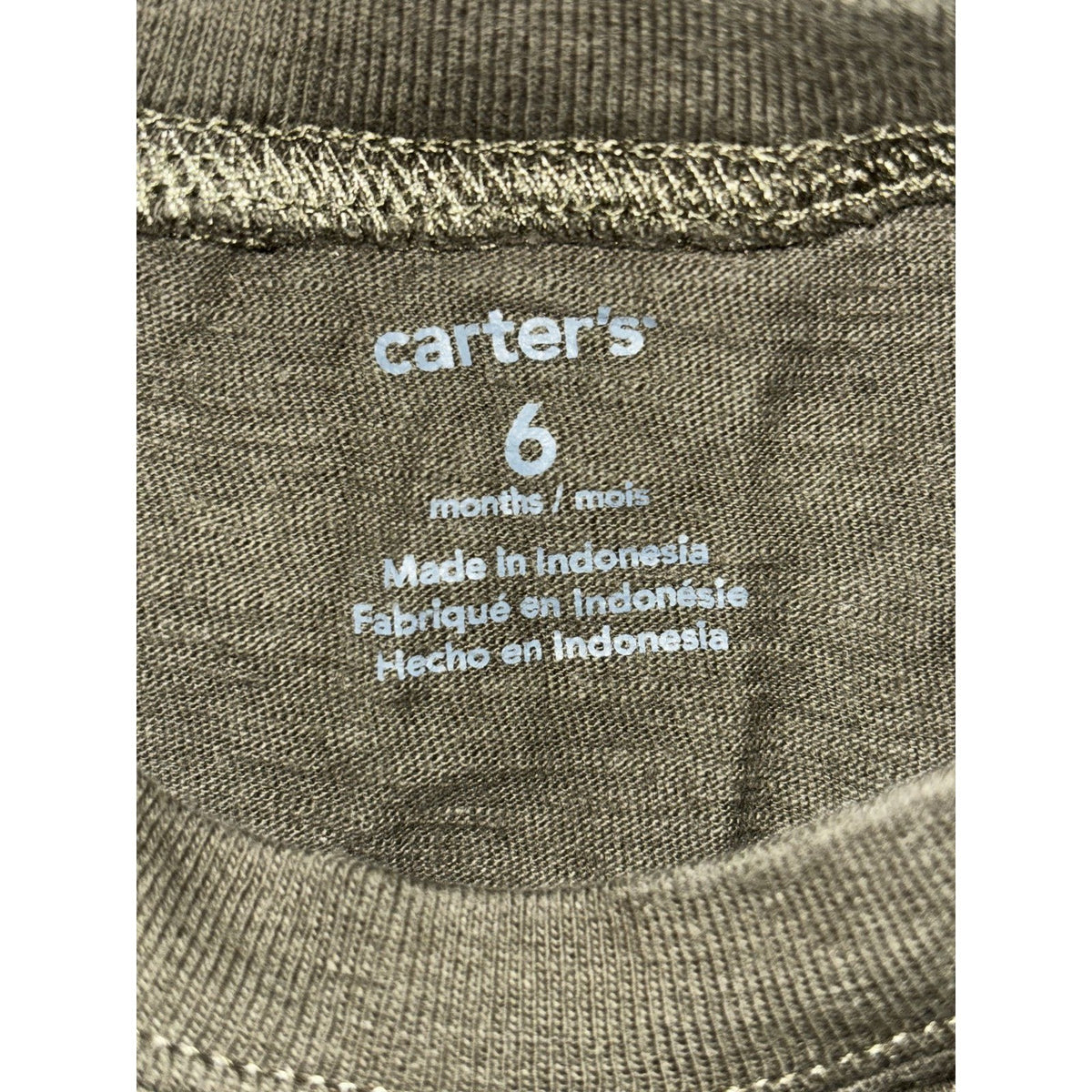 Carter's Baby Boy 6M 6 Piece Bundle Tee Shorts Tank Bodysuits Green Blue Navy
